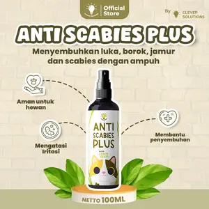 Clever Solutions Spray Jamur Anti Scabies Plus 100 ML Obat Semprot untuk Kucing