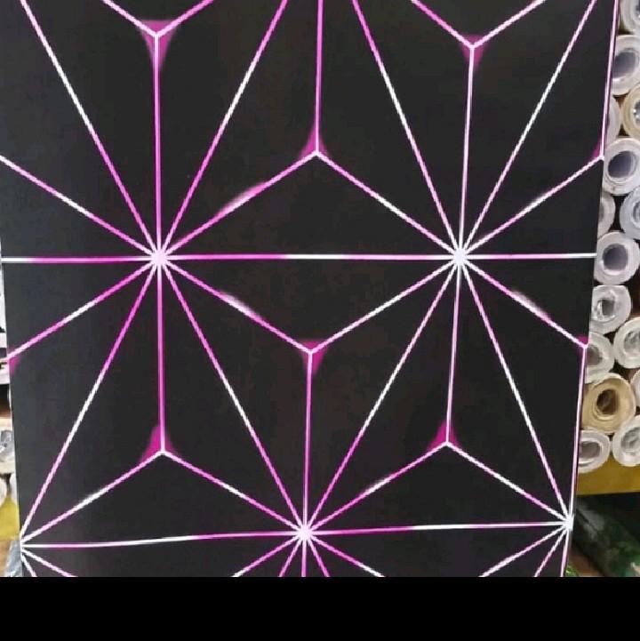 COD Wallpaper Sticker Dinding Kristal 3D Ungu Biru Kuning Dekorasi Ruangan Ruang Tamu Kamar Tidur Elegan Aesthetic Mewah Terjangkau motif 5