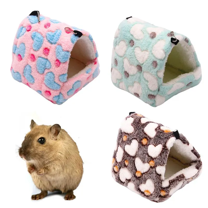 Túi Ngủ Cotton Cho Hamster, Tổ Sóc, Vẹt Đuôi Dài, Thoải Mái, Ấm Áp, An Ninh, Tam Giác 1