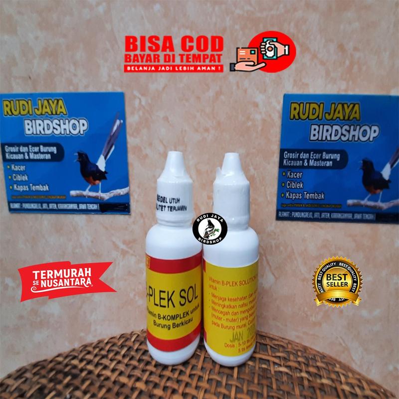 B PLEK BPLEK B-PLEK SOL BPLEX SOL DRH JATMIKO SUPLEMEN DOPING VITAMIN B KOMPLEK VITB KOMPLEKS UNTUK BURUNG DAN HEWAN PULIHKAN STAMINA SETELAH PERJALANAN STRESS 1
