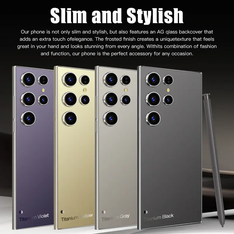 Hp Samsug Galxy S24 Ultra Ponsel Baru AndoridMurah Handphone 7.5inci Layar HD Orginal Smartphone Ram16GB+ROM 1TB8000mAh Baterai FastCharge50MP+108MP HD Kamera 1