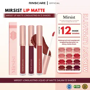 [ LIPSTIK MIRSIST ] Liquid Lipmatte 12 Matte Lip Color Lipcream 12 Shades Caramel