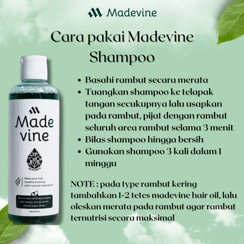 Madevine hair care Bundling Package - Serum Penutrisi rambut serum penumbuh rambut 2