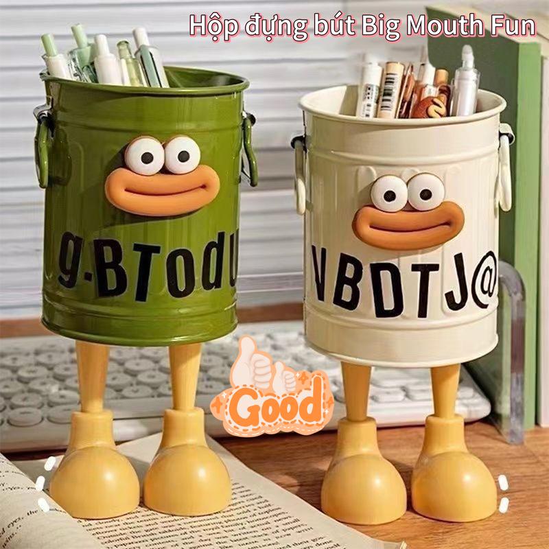 Hộp đựng bút chì Big Mouth Fun với thiết kế dễ thương và sức chứa lớn lý tưởng cho bút chì và cọ trang điểm trang trí bàn làm việc