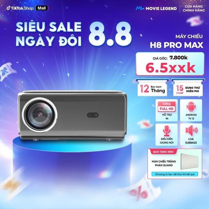 Máy Chiếu H8Pro Max Version 3 phiên bản 2026 - Hệ điều hành Android 12