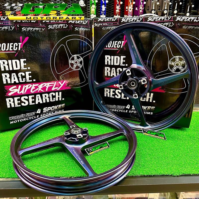 SUPERFLY PROJECT X SPORT RIM 4BATANG CHAMELEON SE GREY BLACK - TikTok ...
