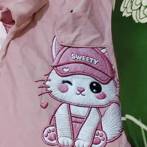 [Free Stiker Nama] Kaos Anak Motif Kucing Cute MiowTime untuk usia 1-12 Tahun