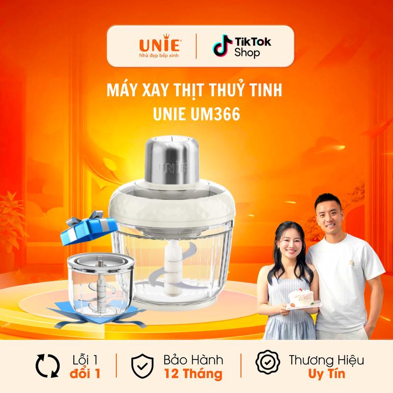 [ TẶNG 1 CỐI THUỶ TINH 400ML+ TRỤC ĐÁNH BÔNG RUỐC] Máy Xay Đa Năng Thuỷ Tinh UNIE 2,5L, công suất 400W,  động cơ đồng cao cấp xay đá, thịt đông, đánh ruốc xay tỏi, xay đồ ăn dặm cho bé,...