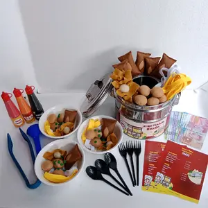 Teteh Penjual Bakso / Mainan Anak / Edukasi Anak / Flanel / Sensory Play / prented play / abang tukang bakso