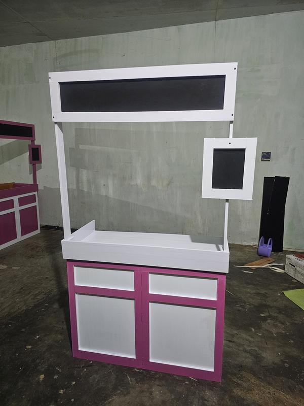 MEJA BOOTH PORTABLE KAYU KEKINIAN VIRAL TAHAN LAMA - Shop | Tokopedia