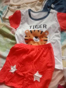 Product Review of (80-130cm) 0-6yrs Terno Short Sleeved Baby Kids Terno Set Outfit For Boy Girl T-Shirt Shorts Shirt Shorts Pattern Casual Pullover Children Suits Sando Sleeveless Nightwear Sleepwea R from B**💖 0