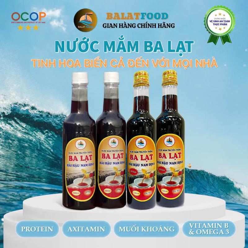  COMBO NẤU CHẤM TIẾT KIỆM  4 Chai Nước Mắm Truyền Thống Ba Lạt 2 Chai Nước Mắm Loại Đặc Biệt 2 Chai Nước Mắm 30 Đạm Dung tích 500ml 