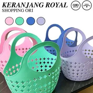 Keranjang Royal Shopping Ori New Keranjang Belanja Keranjang Hajatan Plastik ERIKO Gagang