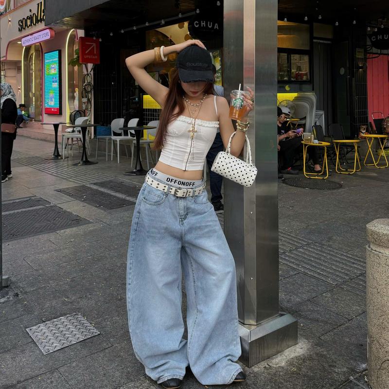 AB HOUSE - Quần jeans ống Rộng GRIND thời trang nam nữ