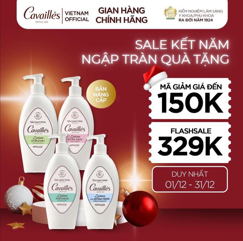   CÓ SẴN  Dung Dịch Vệ Sinh Phụ Nữ CAVAILLÈS 250ML - Siêu Dưỡng Dịu Nhẹ Cấp Ẩm Sạch Tiết Dịch Mùi Hôi Cho Nam và Nữ 