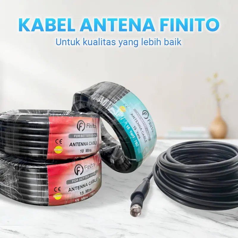 Kabel Antena untuk Tv2 Original Parts Kualitas Super /Kabel Antena Indoor Dan Outdoor dengan berbagai ukuran 1