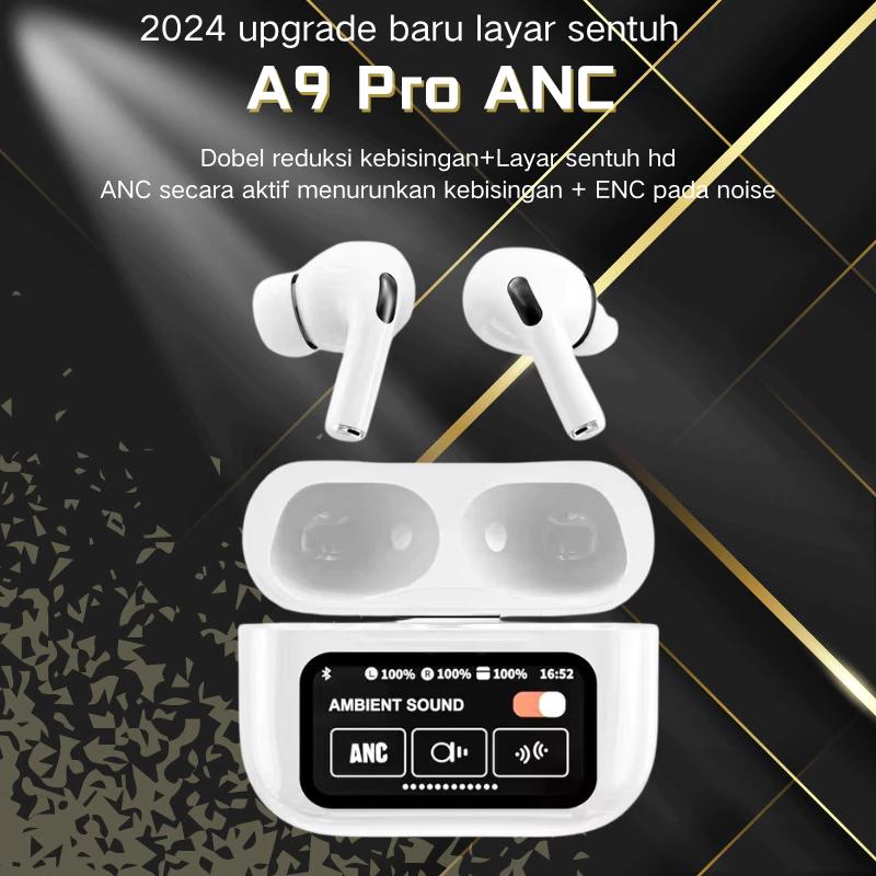 Tai Nghe A9 Pro Bluetooth 5.4 Không Dây Micrô Khử Tiếng Ồn ANC Tai Nghe Nhét Tai Cuộc Gọi Màn Hình Cảm Ứng LED Tai Nghe Điều Khiển Phổ Biến Trên Internet Bán Chạy