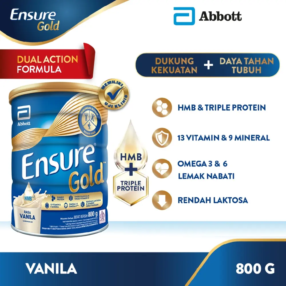 ENSURE Gold Susu Vanila 800 g