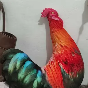 PillowArt Bantal Unik Karakter Ayam | Ayam Jago Betina Pelung Ukuran M - Koleksi Dekorasi Lucu ART142