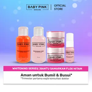Baby Pink Skincare Rangkaian Whitening Series with Niacinamide Resmi BPOM Wajah Ceramide Mencerahkan Exfoliating Pencerah Pelembab