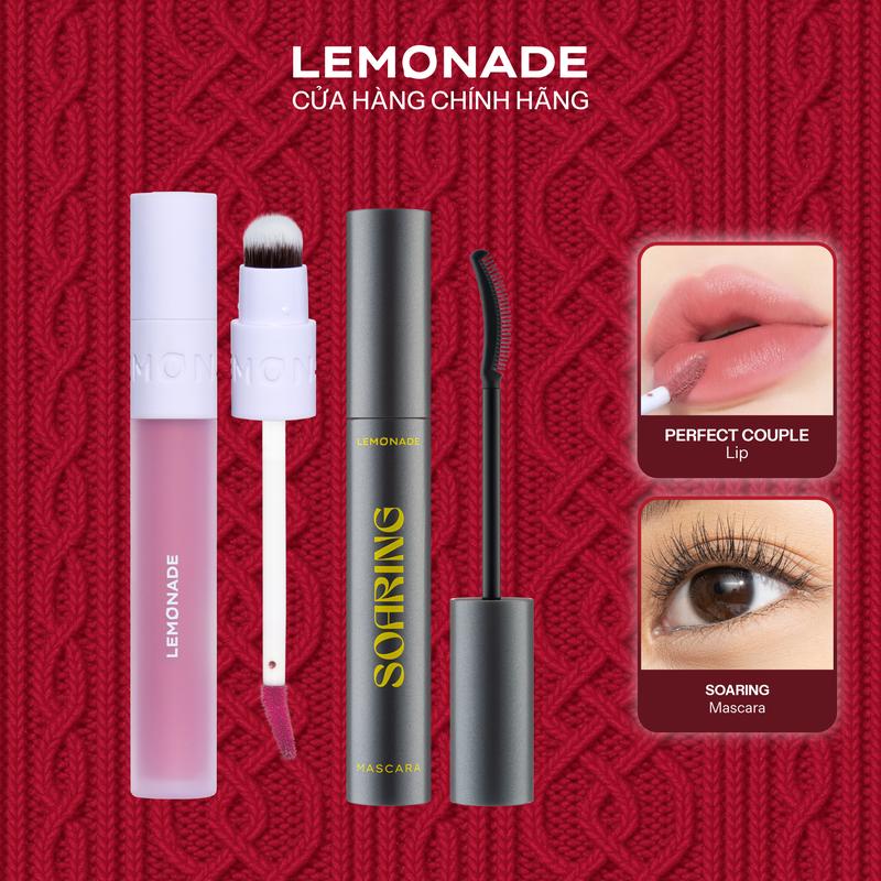  Combo 01 Son Kem Mịn Lì Thuần Chay Lemonade Perfect Couple và 01 Chuốt Mi Tơi Dài Lâu Trôi Lemonade Soaring Mascara 6ml 
