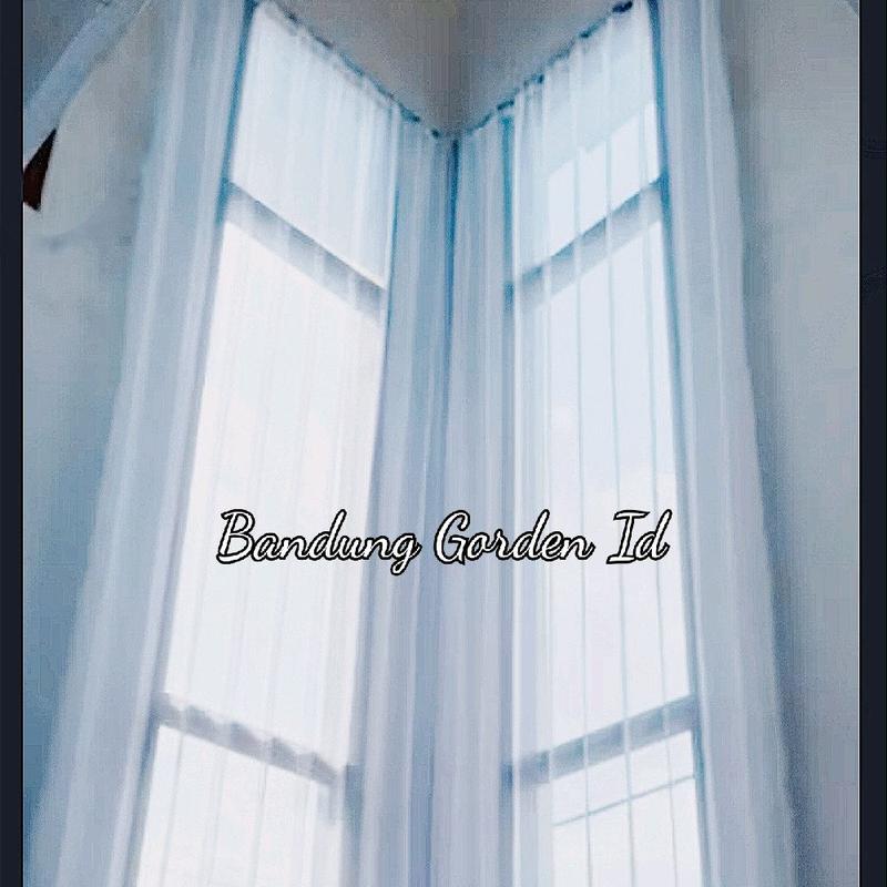 Vitrase Putih Polos Import Dalaman Gorden Panjang 3 Meter 350 4 meter Curtain Plisket Kain 1