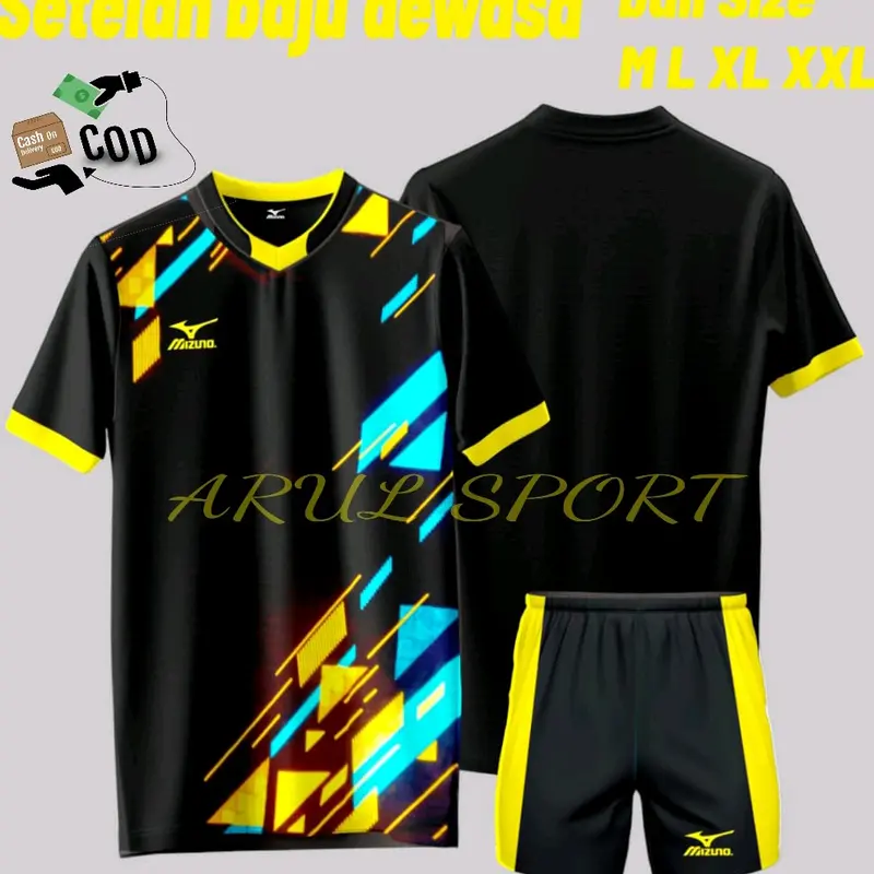 SETELAN BAJU OLAHRAGA DEWASA FUTSAL BOLA VOLI BADMINTON DLL Jersey 3