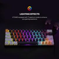 Gambar Fantech ATOM MIZU MK875V2 Keyboard Mechanical Gaming ATOM 81 - SKY BLUE, TARO SWITCH dari Smart Media Computer Kota Makassar 5 Tokopedia