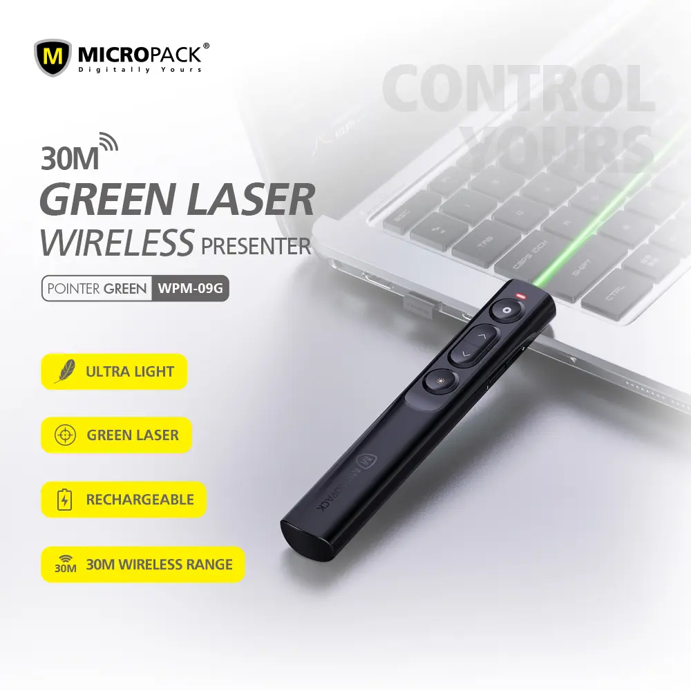 Green Laser Wireless Presenter WPM-09G
