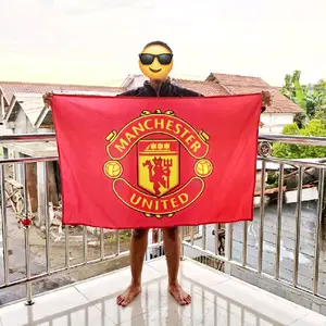 READY STOCK || BENDERA MANCHESTER UNITED UKURAN  90X60