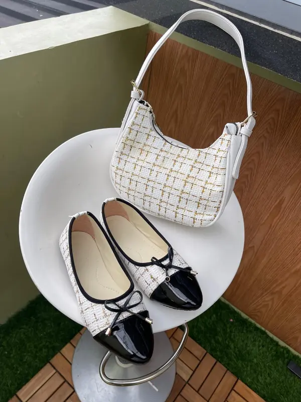 PAKET HEMAT TAS DAN FLATSHOES R01 Gs28 2
