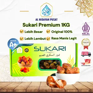 Kurma Sukari Grade A Premium 1 Kg - Best Seller Trusted