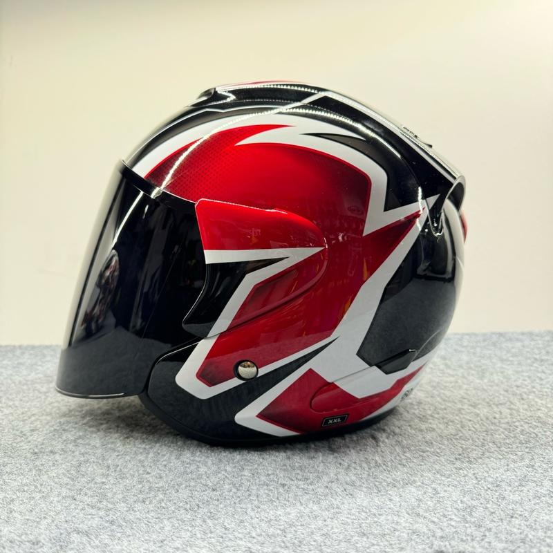 ARC Ritz Flash Red Motorcycle Helmet 1