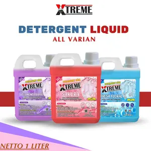 XTREME Deterjen Laundry Cair 1 Liter / Detergent Liquid Pembersih Pakaian Dan Penghilang Noda 1000ml [1 Liter] Bunga Diamond