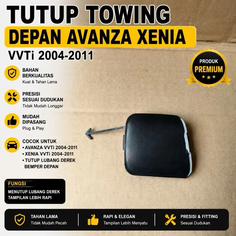 Tutup Towing Depan Avanza Xenia VVTi 2004 2005 2006 2007 2008 2009 2010 2011 Tutup Lubang Derek Bemper 1PCS