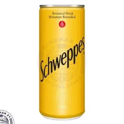 Schweppes Tonic Water 250ml 1 Dus / Karton Isi 24 Kaleng 330ml Air Tonik