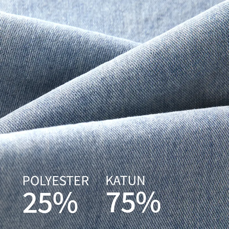 （Beli satu gratis satu）Coolera Celana Jeans Pria Panjang Biru Basic Reguler Premium Straight Pants Hitam Fit Dewasa 6