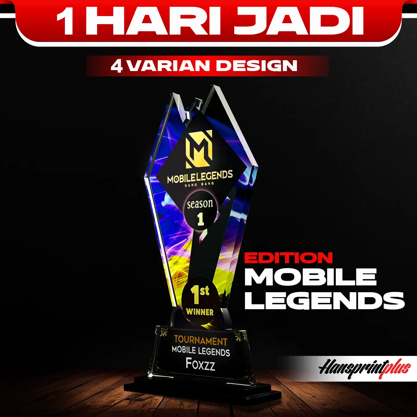 COD Trophy Custom Mobile Legends  | Trophy Akrilik Custom MLBB