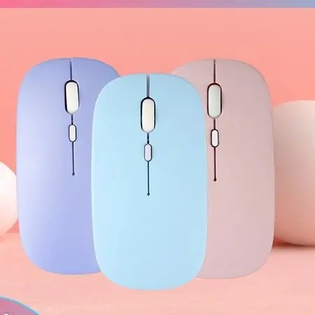 ONESOS Mouse Bluetooth 2.4G Silent Klik dengan Receiver USB untuk PC Laptop Dan Ponsel 6