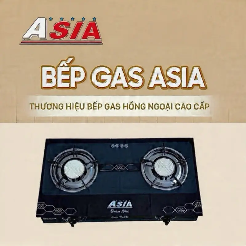 ASIA Bếp gas HN model : 8700 (82)  đường kinh 90mm tiết kiệm 30% lượng gas tiêu thụ so với đầu đốt thường . BH chính hãng 12 tháng , lỗi một đổi một trong 15 ngày .