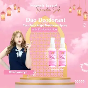 Misonells Duo(ISI 2) Deodorant Spray CAHYANIRYN Deodorant Spray Anti Perspirant Mencerahkan