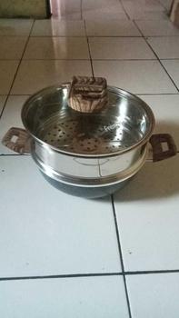 Product Review of [freemir x kokopanci] freemir Combo Wajan Kuping 24 Cm Anti Lengket + Kukusan 24 Cm Stainless Steel 201 Anti Karat Alat Masak Pengukus Dandang Steamer Pot from a**i 0