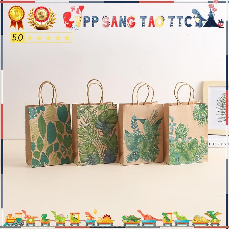 [TQ] Túi Giấy Kraft Lá Cây Thiên Nhiên  Size S 15x8x21 Dễ Thương Đựng Quà, Bánh Kẹo, Mỹ Phẩm, Quà Sinh Nhật, Quà Lễ Tết