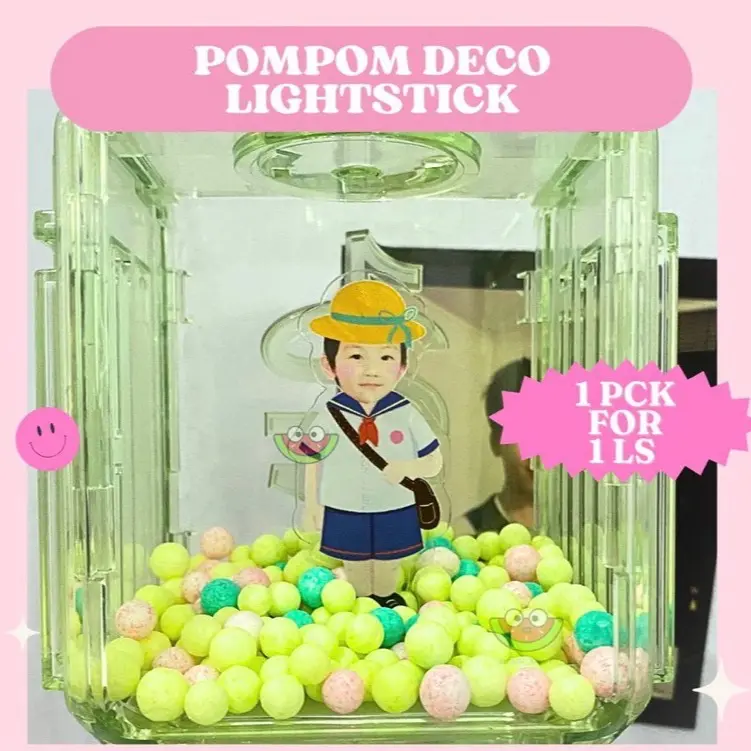(MIN CO 10K) POMPOM LIGHTSTICK DECO LS NCT WAYV DEKORASI VER 2 BUBBLE