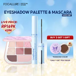 [Official] Focallure 2PCS Set All Moments 8-color Eyeshadow Palette & 2MM Ultra-fine Waterproof Mascara