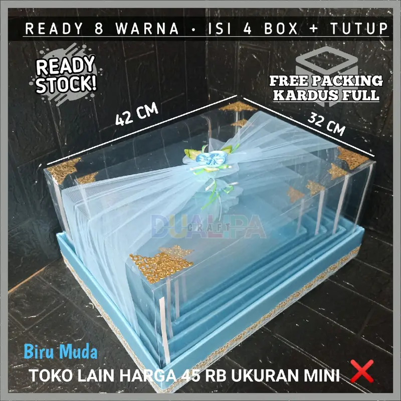 Kotak Seserahan Murah Box Hantaran Satu Set Isi 4pcs Foto - Produk Hasil Produksi Sendiri 2