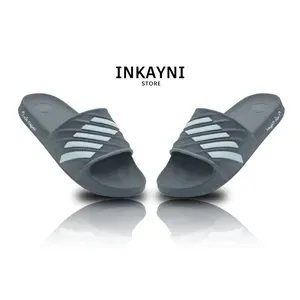 INKAYNI Sandal Pria Size 36-44 Anti Slip Bahan Karet Motif Sporty Bahan Tebal YK5115,YK6115