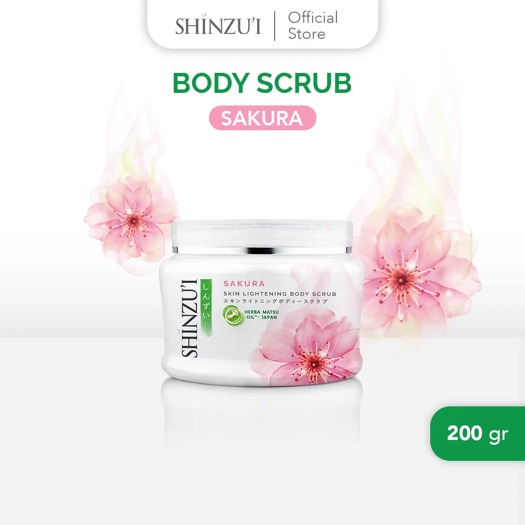Shinzui Skin Lightening Body Scrub Sakura 200gr