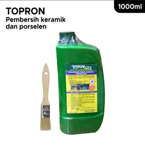 TOPRON Pembersih Kerak Kamar Mandi Toilet WC Ampuh Angkat Noda Membandel Bonus Kuas Topron 1000ml