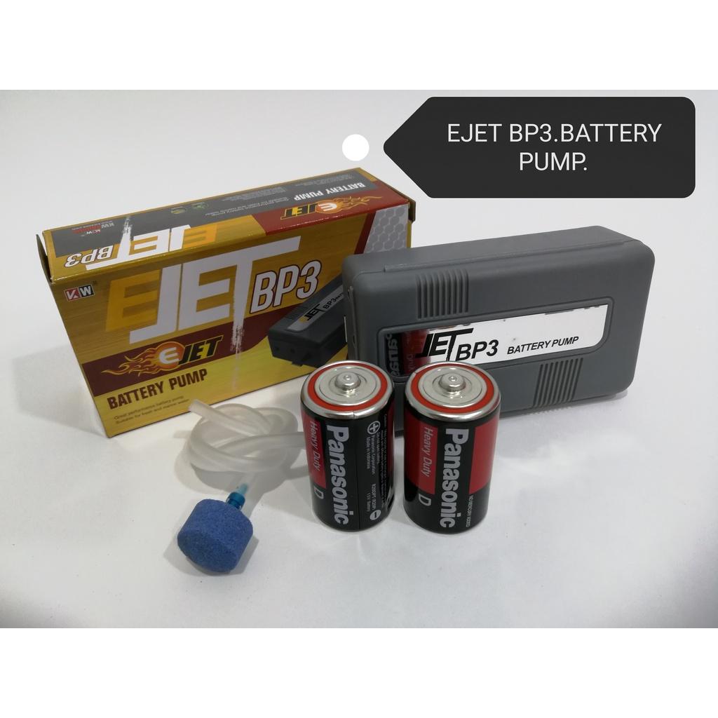 EJet BP3 Battery Air Pump Plus Batteries Aquarium Fish Fishing Pancing Memancing Ikan Akuarium Pam Udara Bateri